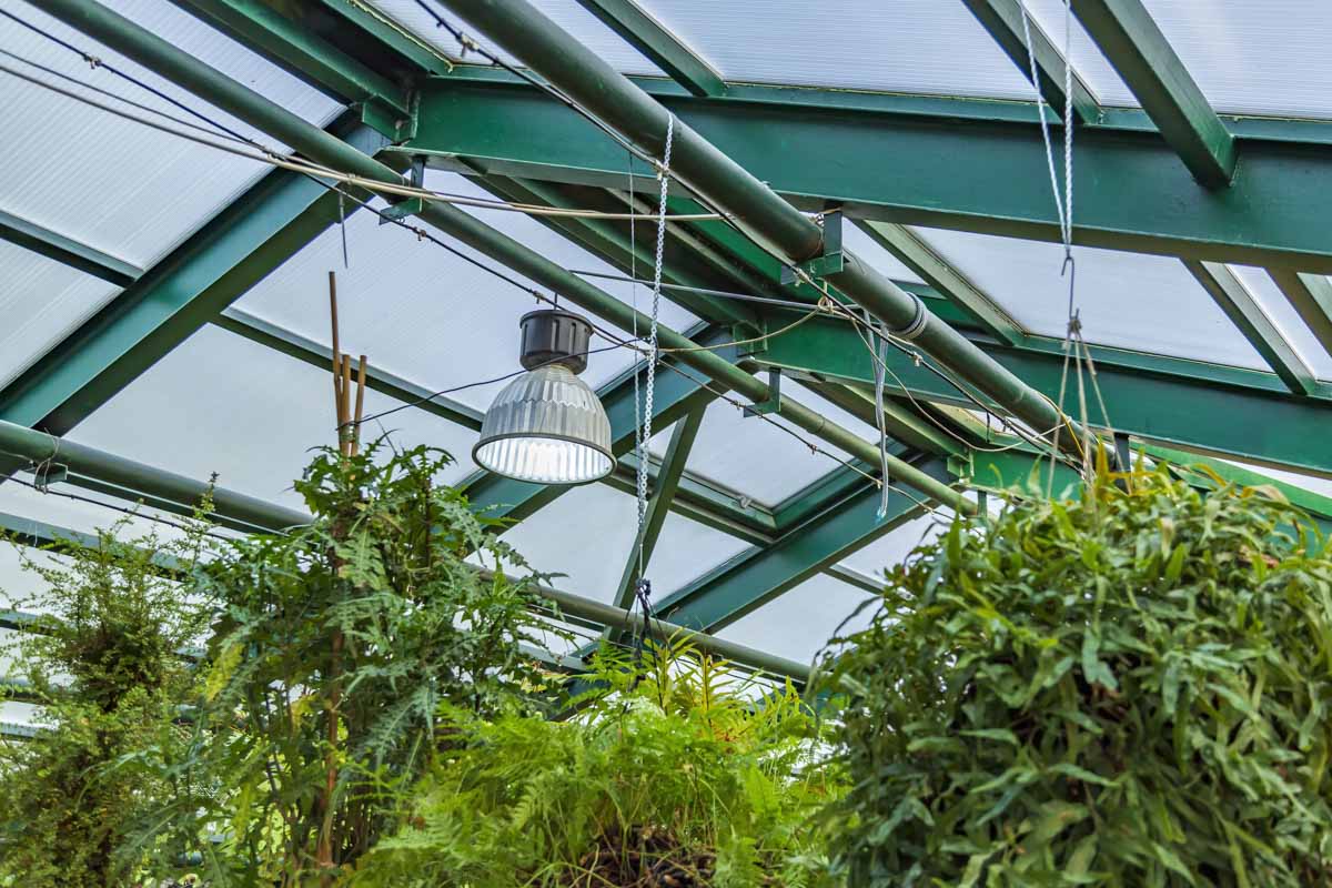 Steel greenhouse frame 